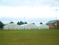 Annual corporate party with three marquees