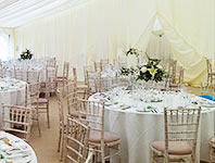Frame marquee divided into sections
