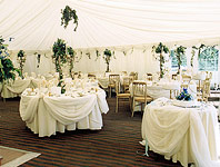Traditional style wedding reception