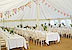 Marquee with bunting