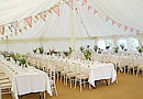 Marquee with bunting