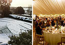 Marquee in the snow