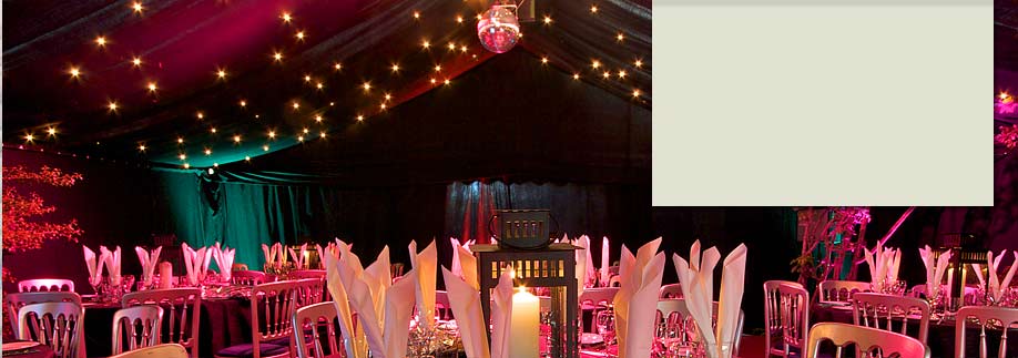 Marquee lighting reflections