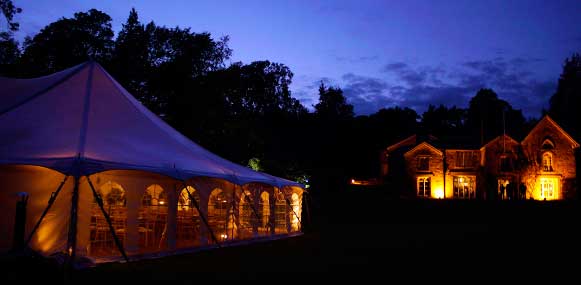 Illuminated traditional style marquee