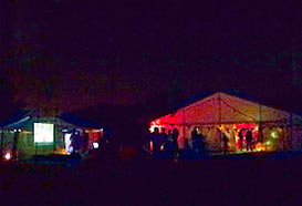 Marquee for an informal party