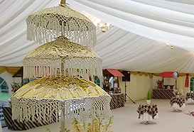 Glitzy ceremonial unbrella