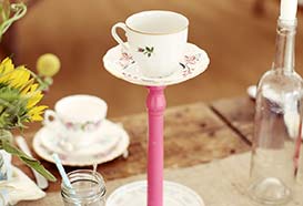Cup on a candlestick