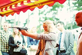 Fairground shooting arcade
