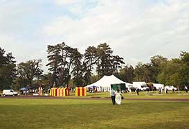 Festival style wedding marquee