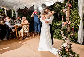 First dance together as husband and wife