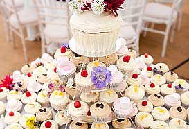 Cup cakes wedding cake