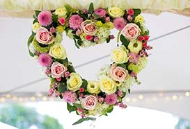 Pretty heart decoration