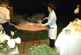 Preparing a Paella