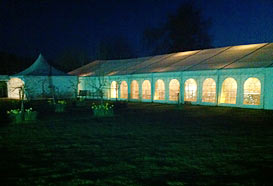 Marquee exterior at night
