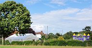 Marquee in garden