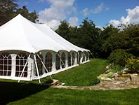 Traditional style tent in a Sevenoaks garden