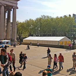 Exhibition structure at the British Museum