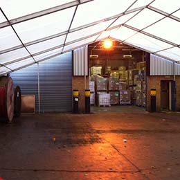 Temporary storage structure