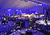 Classic party marquee over a swimming pool