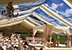 Wedding marquee with clear roof