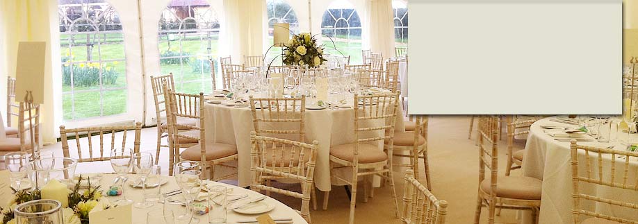 Wedding marquee in Westerham, Kent